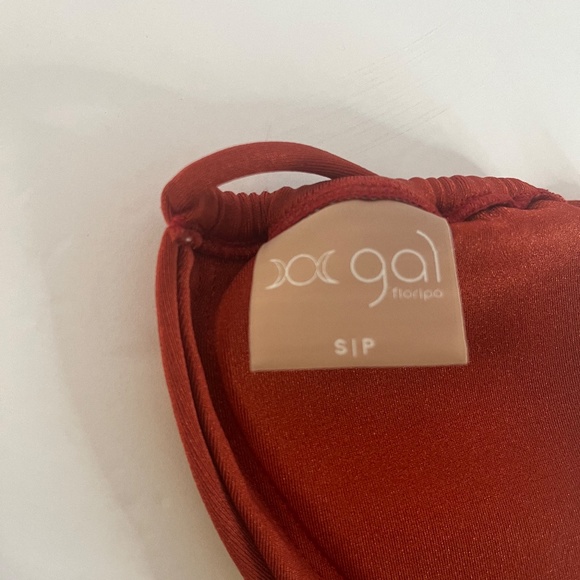 Gal Floripa Eclipse Top Supernova Bottom Bikini Swimsuit Small S Rust Alessandra - Picture 4 of 4